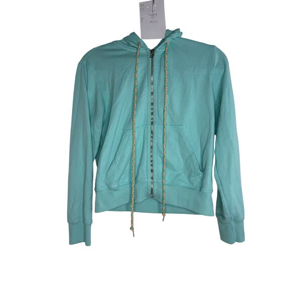 Sundry Hoodie Sweatshirt Women's Small Teal Full Zip Made in USA - Picture 7 of 7